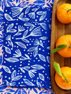 Blue Floral Toss Dinner Napkins