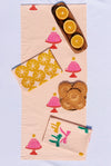 Jelly Cake on Blush Table Runner