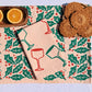 Holiday Cheers on Blush Dinner Napkins