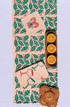 Holly Toss on Blush Table Runner