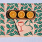 Holiday Cheers on Blush Dinner Napkins