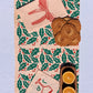 Holly Toss on Blush Table Runner