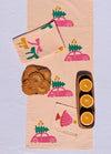 Tree Ride on Blush Table Runner