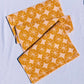 Ochre Ornaments on Blush Table Runner