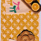Ochre Ornaments on Blush Table Runner