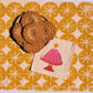 Jelly Cake on Blush Cocktail Napkins