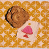 Jelly Cake on Blush Cocktail Napkins