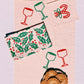 Holiday Cheers on Blush Table Runner