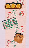 Holiday Cheers on Blush Table Runner