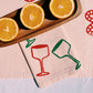 Holiday Cheers on Blush Dinner Napkins
