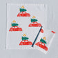 Tree Ride on White Dinner Napkins