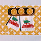 Tree Ride on White Dinner Napkins