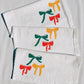 Holiday Bows on White Table Runner