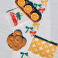 Holiday Bows on White Table Runner