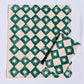 Green Diamond Spurs on Oatmeal Dinner Napkins