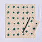 Green Stars on Oatmeal Dinner Napkins