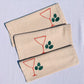 Holiday Martini on Oatmeal Table Runner