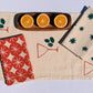 Holiday Martini on Oatmeal Table Runner