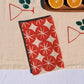 Red Ornaments on Oatmeal Dinner Napkins