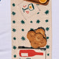 Green Stars on Oatmeal Table Runner