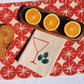 Holiday Martini on Oatmeal Dinner Napkins