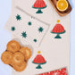 Jelly Cake on Oatmeal Table Runner