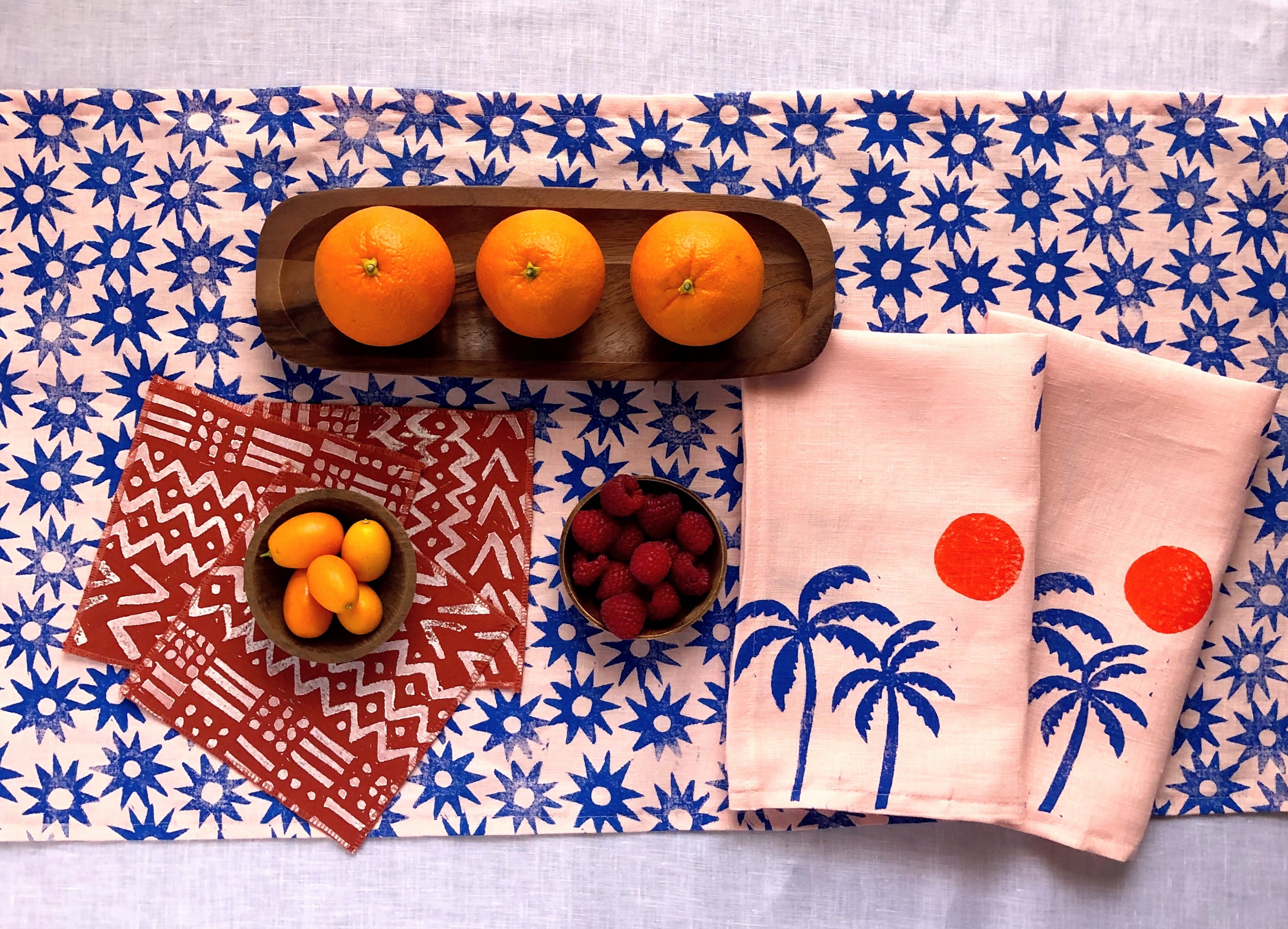 Julie Peach Dinner Napkins - Thumbnail 4