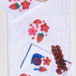 Berry Shroom on White Table Runner