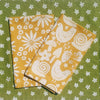 Garden Party on Mustard Dinner Napkins