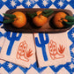 Cactus Boot on Blush Dinner Napkins