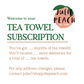 Tea Towel Subscription Box!