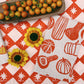 Orange Gourds Dinner Napkins