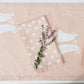 White Mini Floral Dinner Napkins