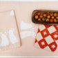 Orange Diamond Spurs Dinner Napkins