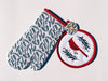 Cardinal Botanic Oven Mitt + Trivet Set