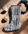 Winter Botanic Christmas Stocking