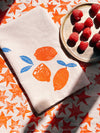 Oranges on Blush Dinner Napkins