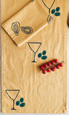 Martini on Mustard Table Runner