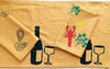 Wine on Mustard Table Runner