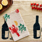 Lobster on Stripe Dinner Napkins