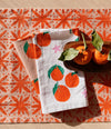 White Tangerines Dinner Napkins