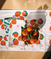 White Tangerines Table Runner