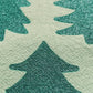 Glitter Trees on Green Tea Towel